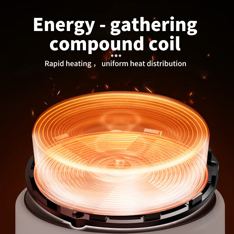 Induction Cooker 2200W White Circle Rotary Knob 8 Power Levels Overheat ...