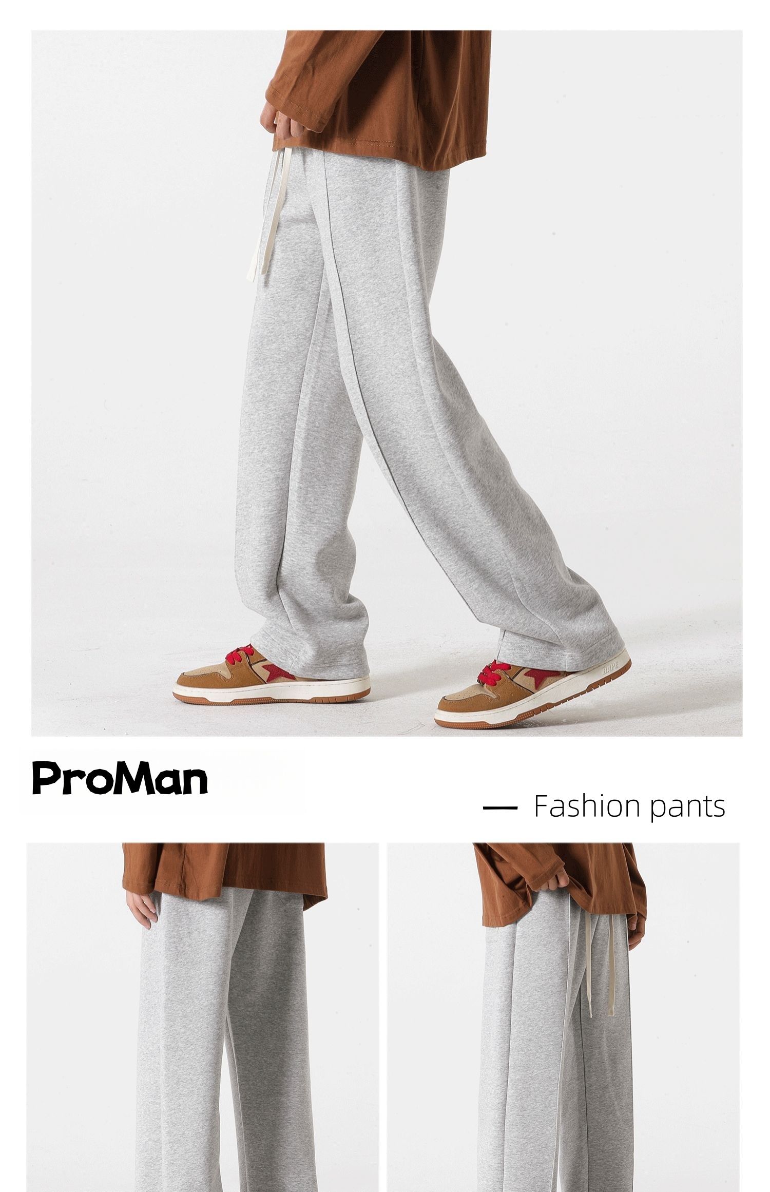 【READY STOCK】ProMan Men's Straight-Leg Pants Lelaki Kaki Lurus Seluar ...