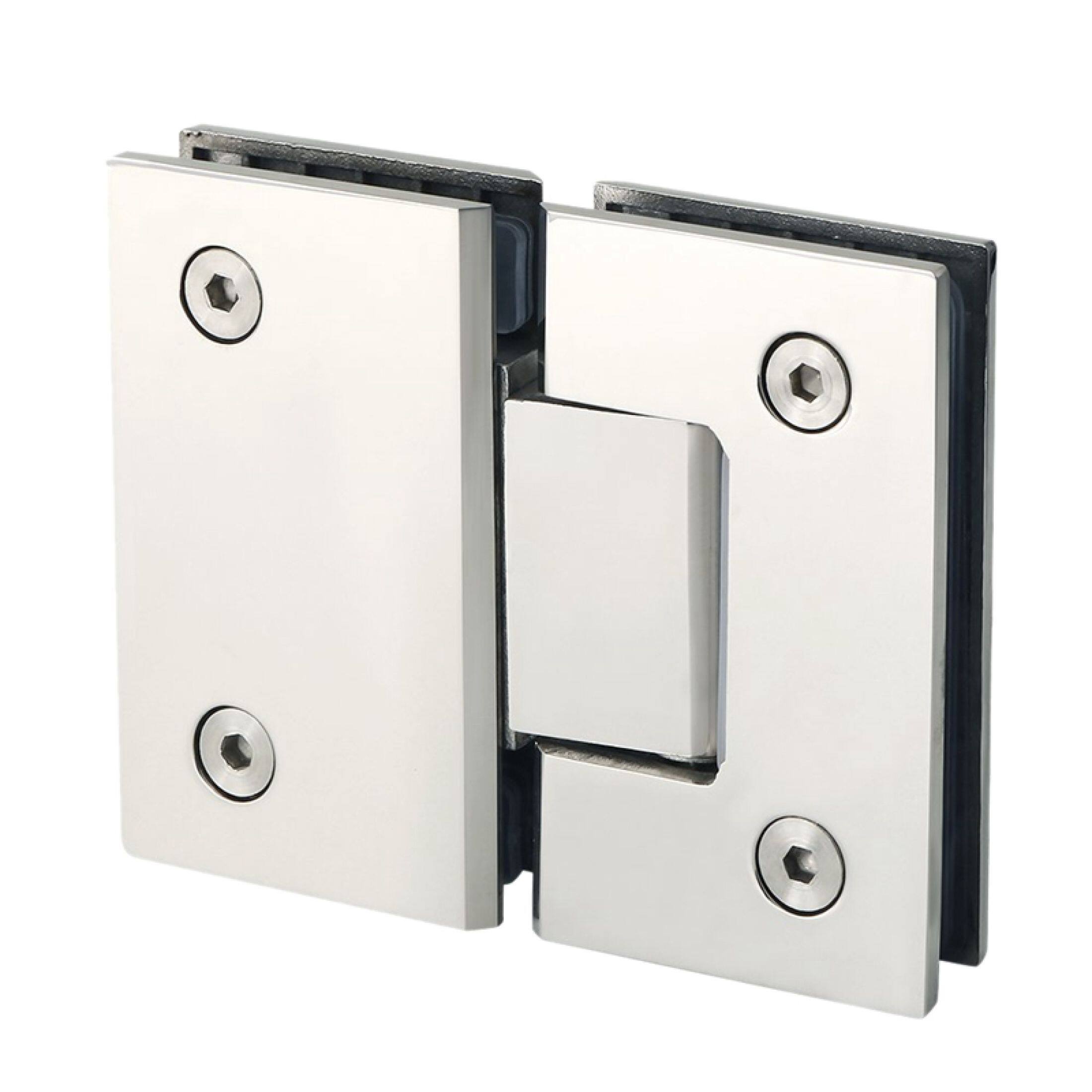 Shower Hinge Wall Glass Bathroom Clip Pintu Kaca engsel clip Stainless ...