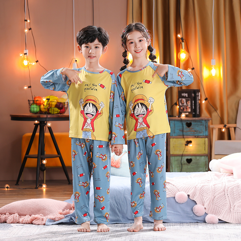 Pyjamas Kids baju budak lelaki set Casual Long Sleeve Sleeping Wear ...