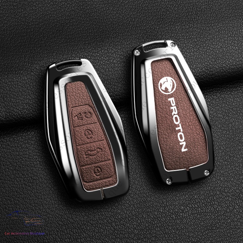 3/4 Buttons Proton Keyshell Luxury Zinc Alloy Leather Smart Keychain ...