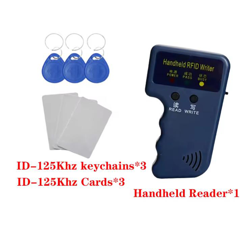 125KHz RFID Duplicator Programmer for EM4100 5200 Cards Handheld Writer ...
