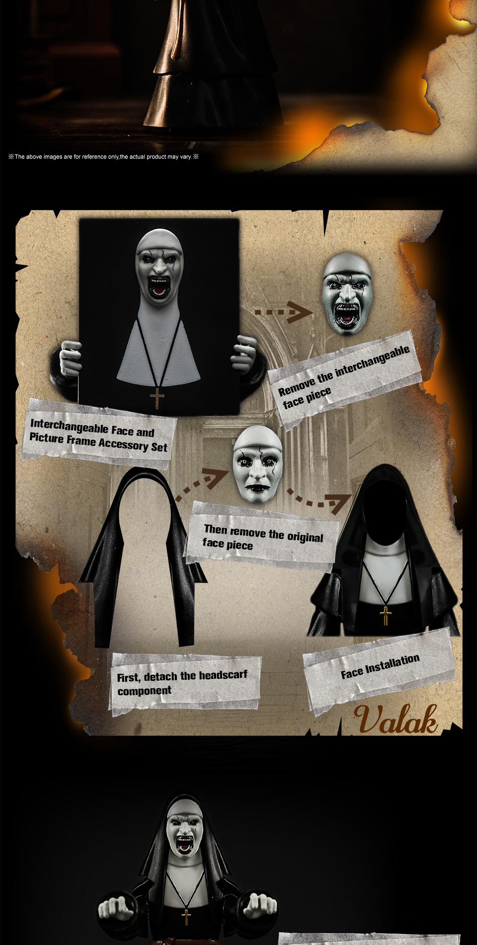 52TOYS NUN-Valak 3.75inch Action Figure | Shopee Malaysia