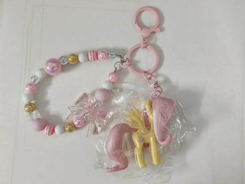 Hot My Little Pony Bead Keychain Twilight Sparkle Fluttershy Cartoon ...