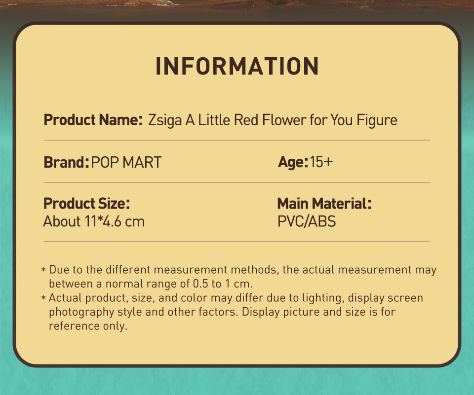 POP MART Zsiga A Little Red Flower for You Figure | Shopee