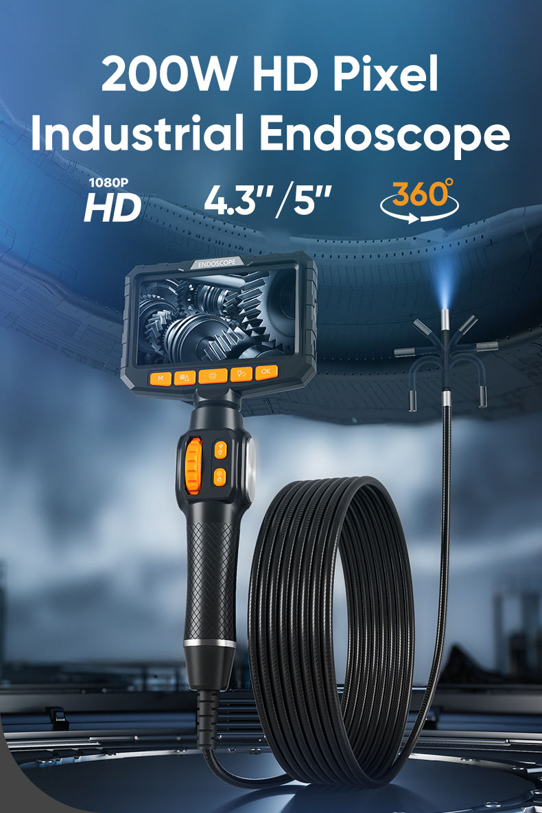 CENZIMO 180° Dual Steering Endoscope Full HD Endoscope Camera for Home ...