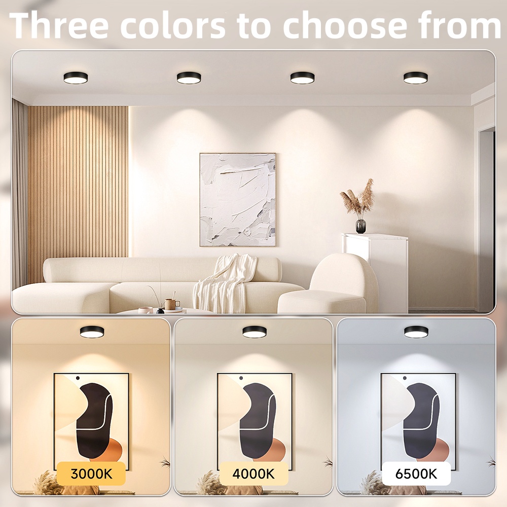 Down Light Led Ceiling Lights Modern 3 Colors LED Surface Downlight 3W ...