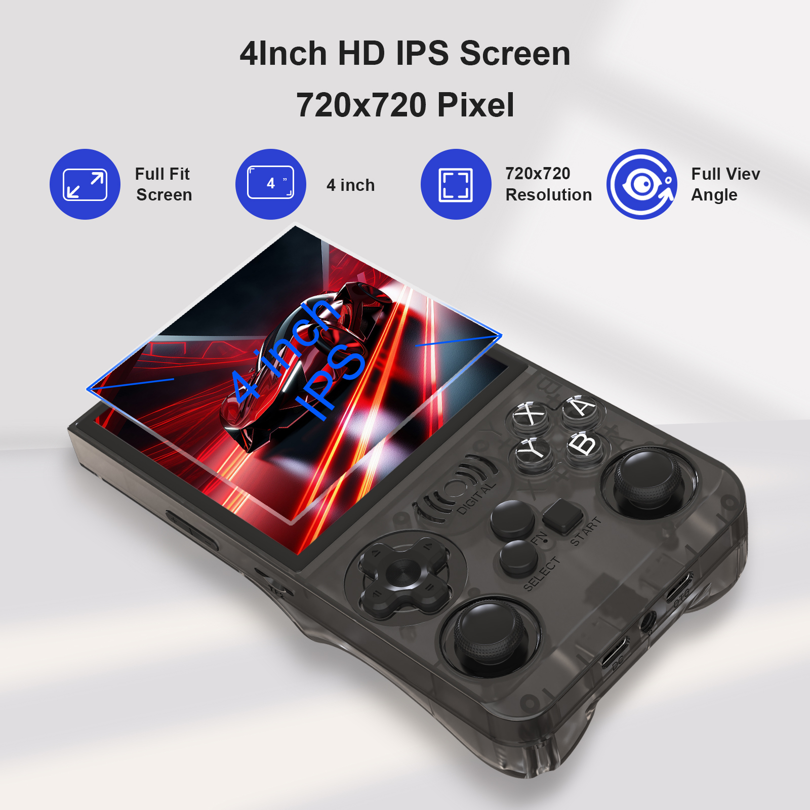 GAMINJA Ans13 Open Source IPS Screen Retro Handheld Video Game Console ...