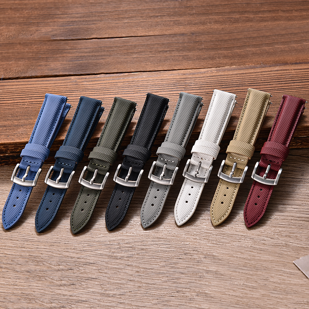 New Design Sailcloth Watch Strap PVC Nylon Watch Strap 18mm 19mm 20mm ...