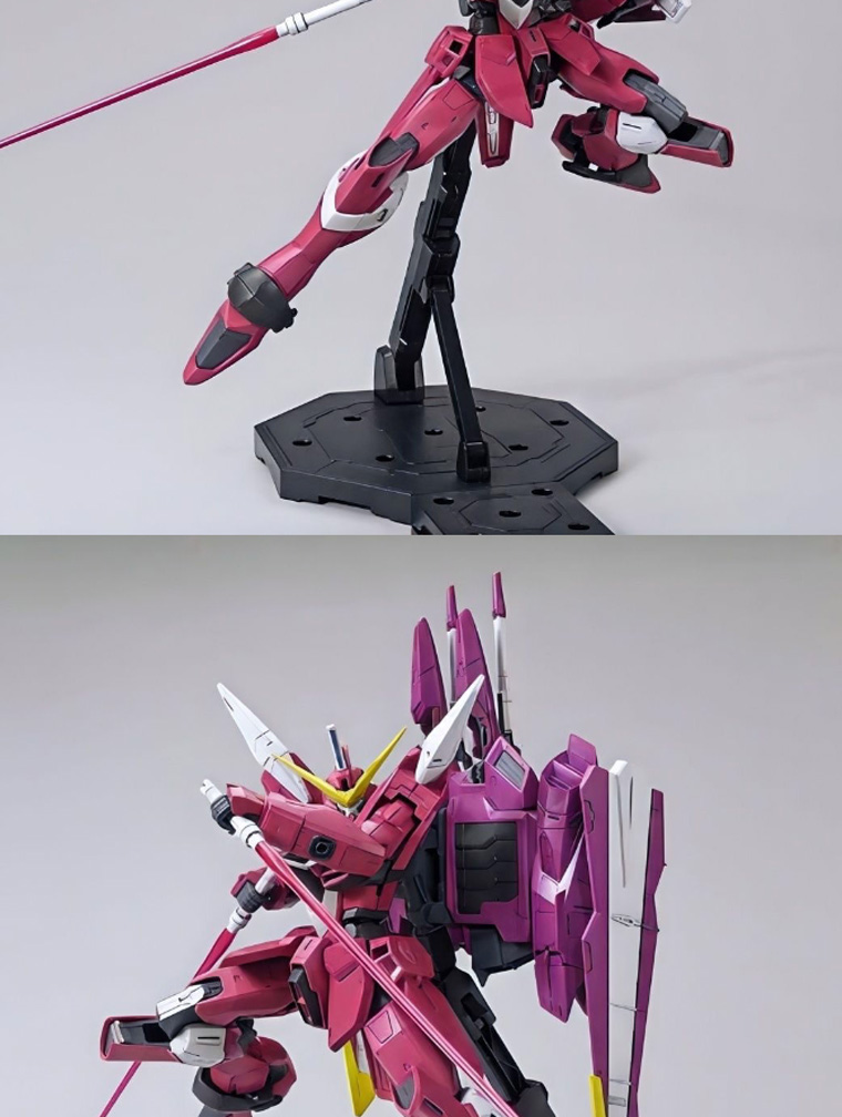 Bandai MG Gundam Justice 2.0 1/100 - Modèle Gundam SEED Master Grade, Figurine + Fatum-00 + Armes Complètes