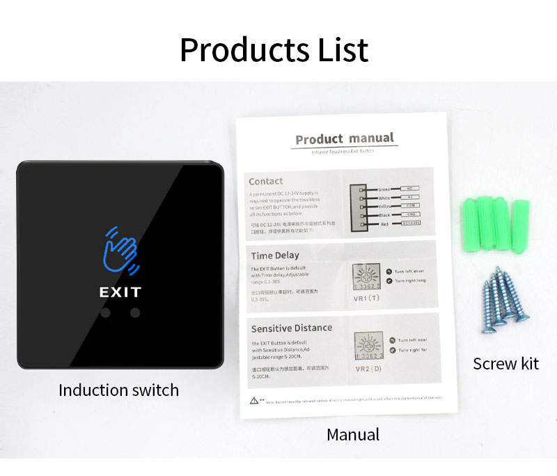 Surface Infrared Sensor Switch No Touch Contactless Switches Wave to ...