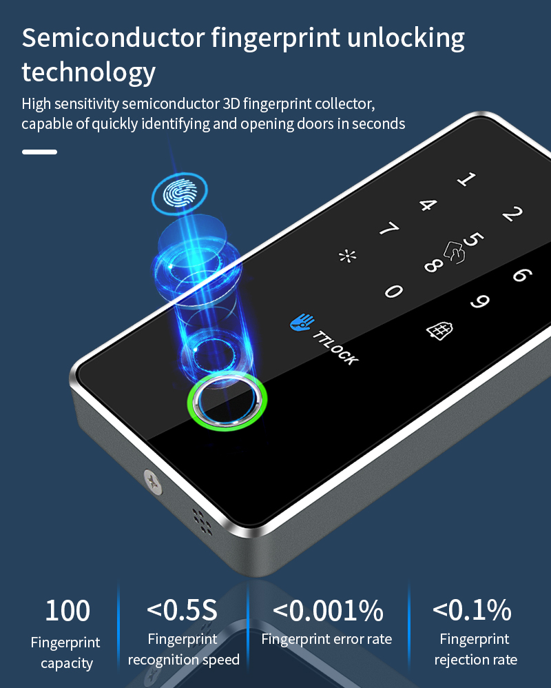 IP67 Waterproof Biometric Access Control System Bluetooth Fingerprint ...