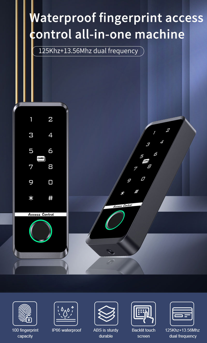 Biometric Fingerprint Access Control Keypad Outdoor Backlight RFID ...
