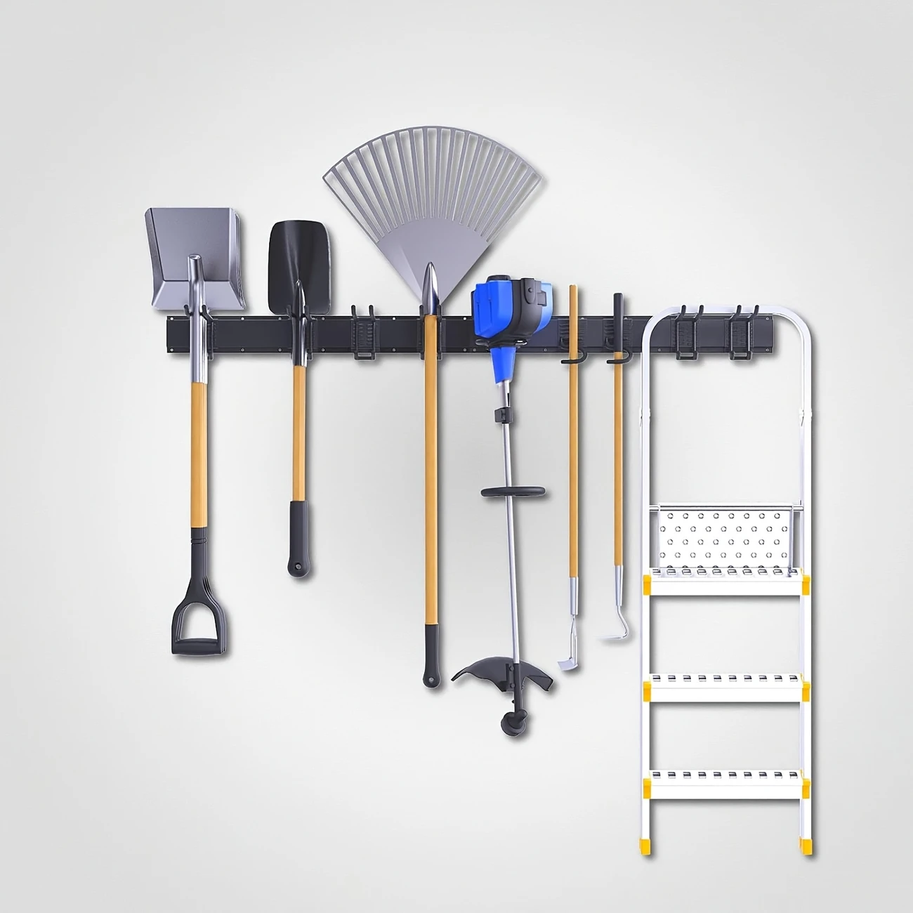 Garage Tool Hanging Rack Wall Mounted Organization with Adjustable ...