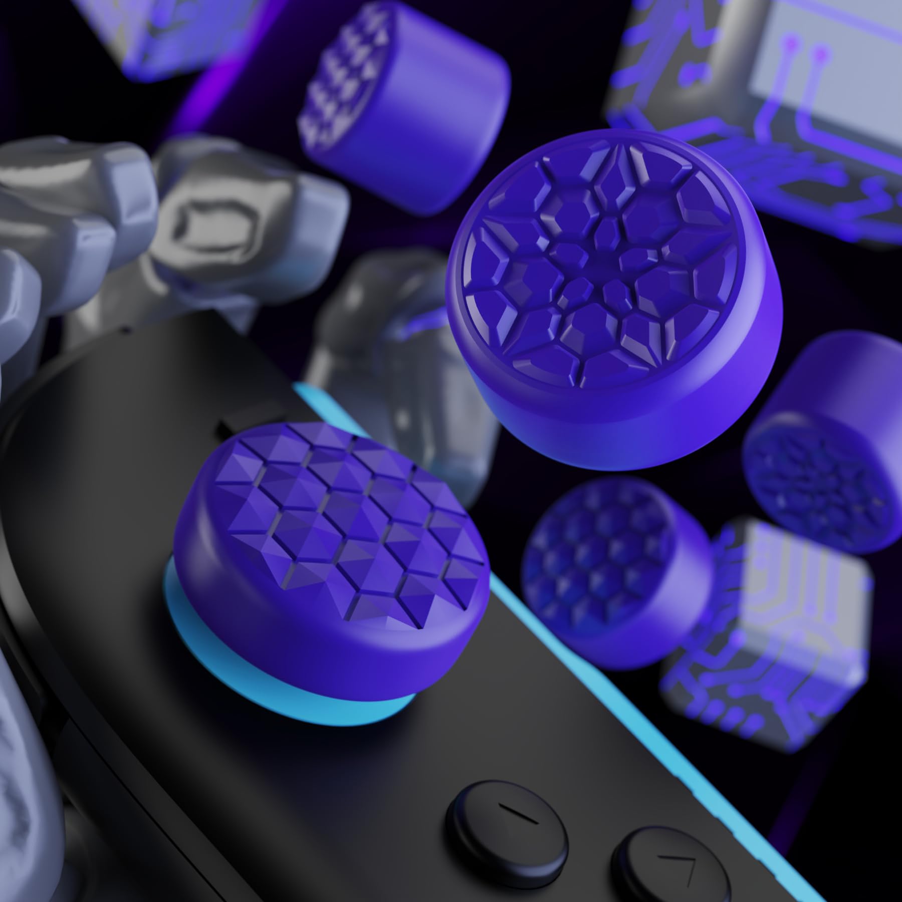 Quantum Pro Thumb Grips for Nintendo Switch 2, Ergonomic FPS Joystick ...