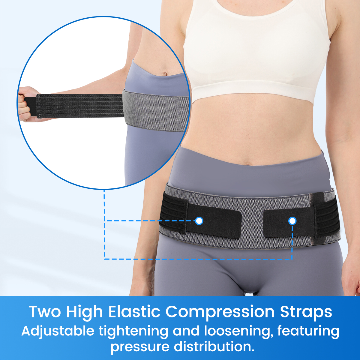 VELPEAU Sacroiliac Belt Si Belt Support for Lower Back Si Joint Pelvic ...