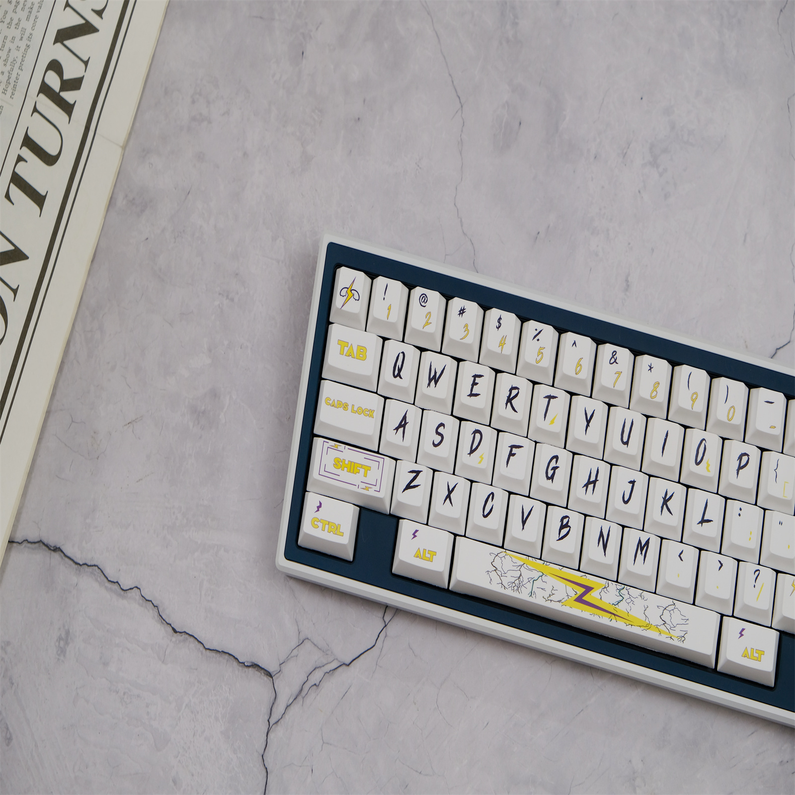 Lightning Keycaps 151 Key PBT Material Cherry Profile for CHERRY MX ...