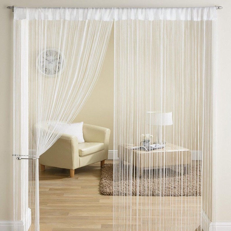 1m*2m Silver Leather Line Curtain String for Door Window Office ...