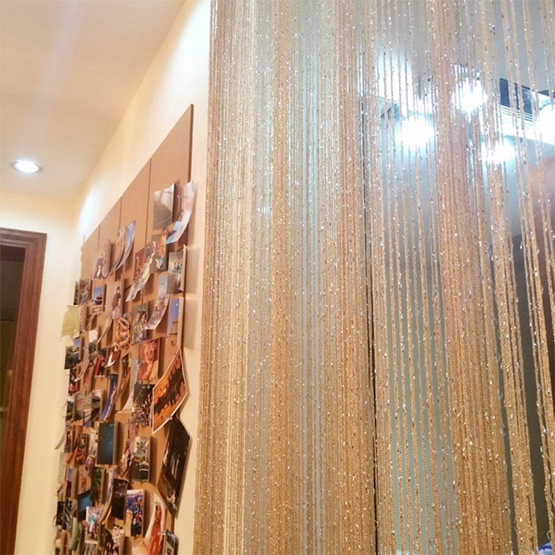 1m*2m Silver Leather Line Curtain String for Door Window Office ...