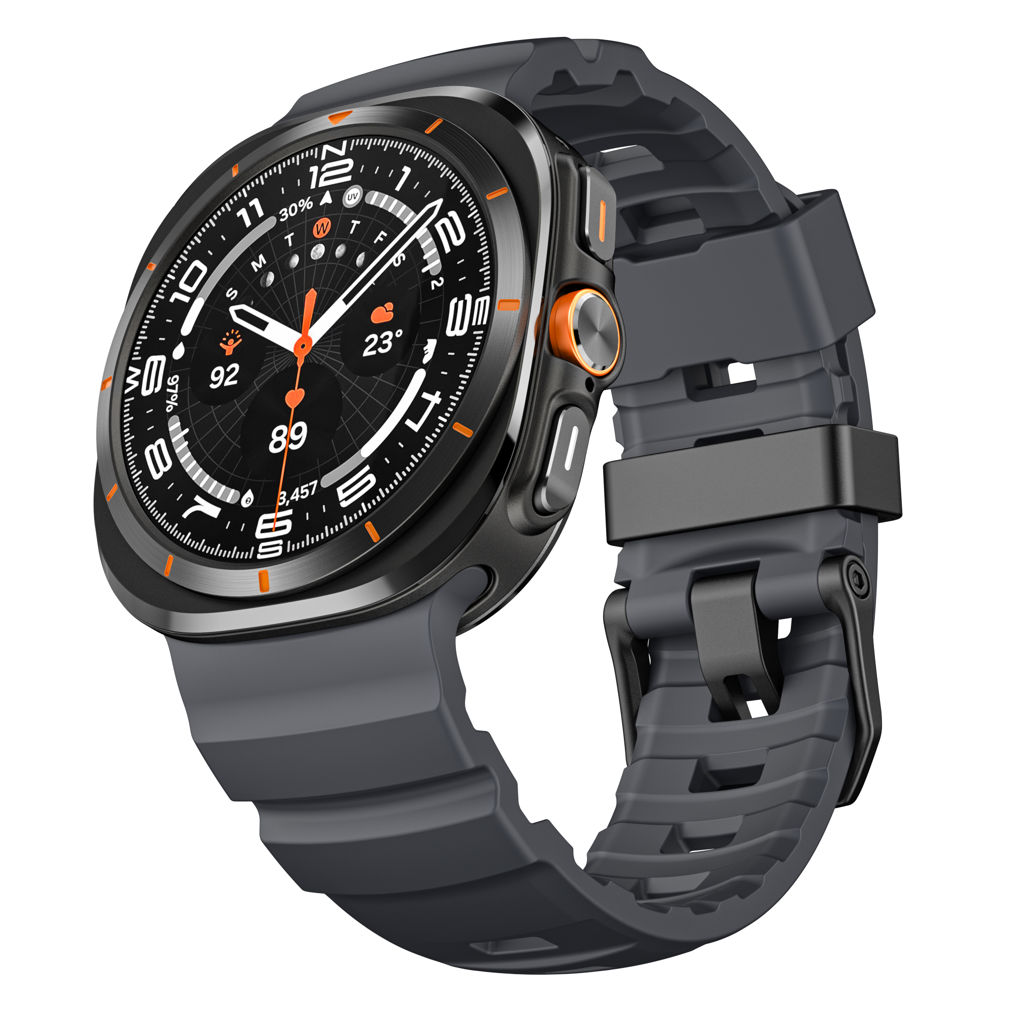 Rugged Silicone Band with Metal Buckle for Samsung Galaxy 8/8 Classic ...