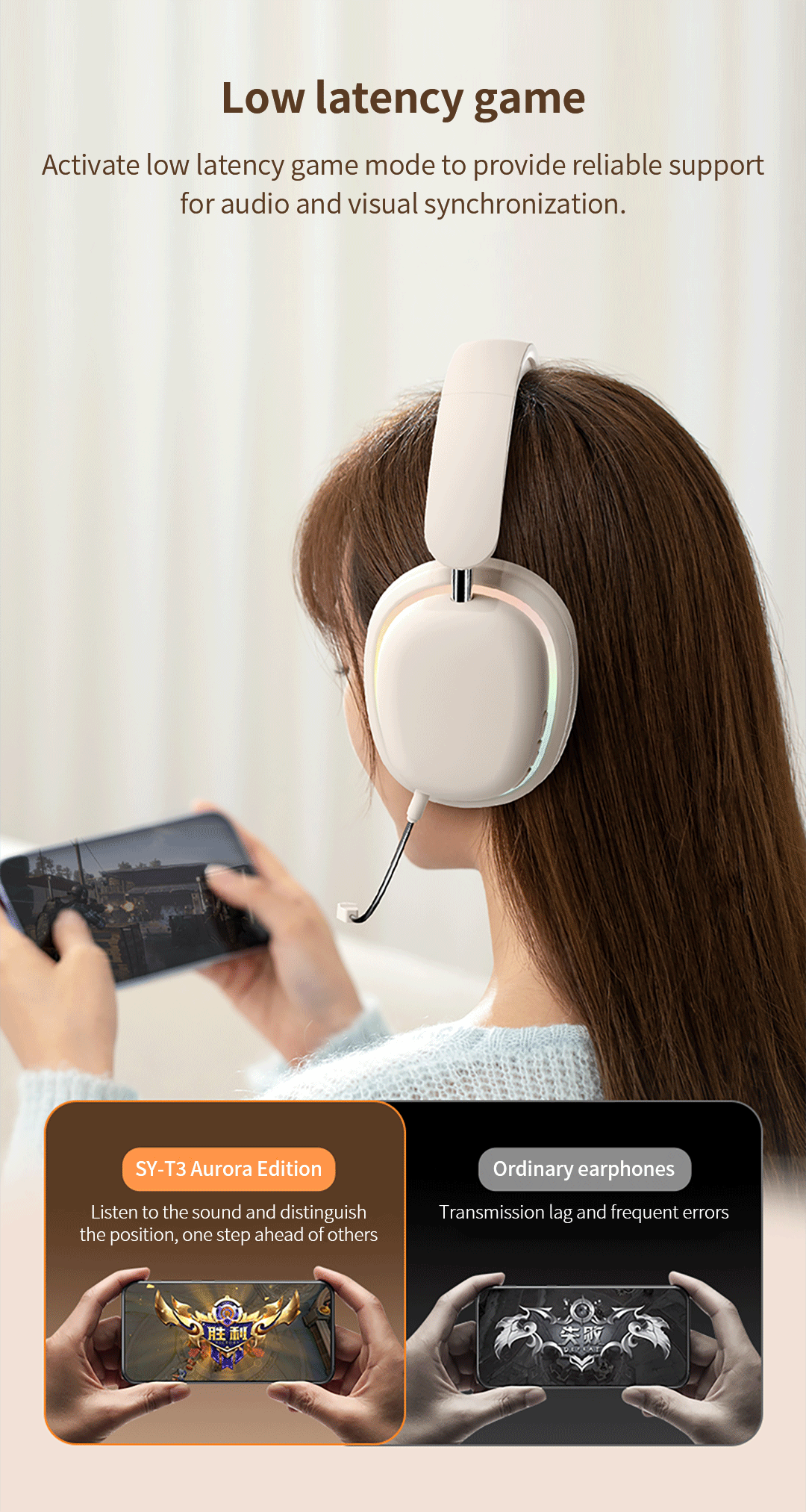SY-T3 Bluetooth Headphone Wireless Headphones Strong Bass HD HIFI ...