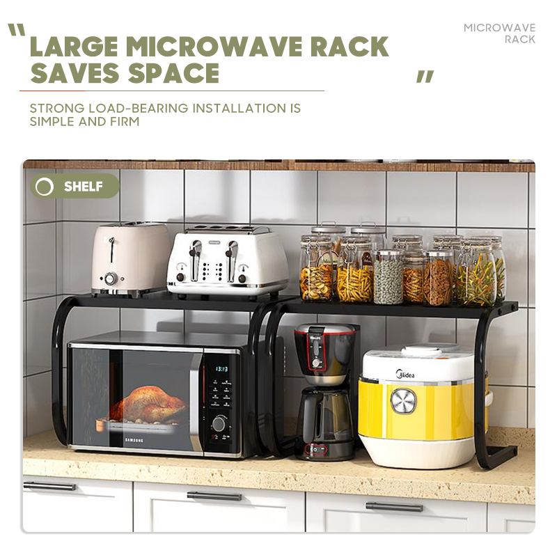 HOT Oven Rack Kitchen Organizer Microwave Expandable and Height ...