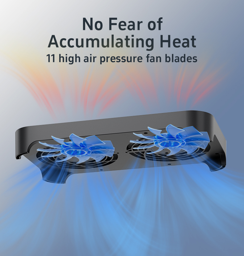 Power Train Z-X4 USB Powered Router Fan 14CM Dual Fan Router Cooler ...