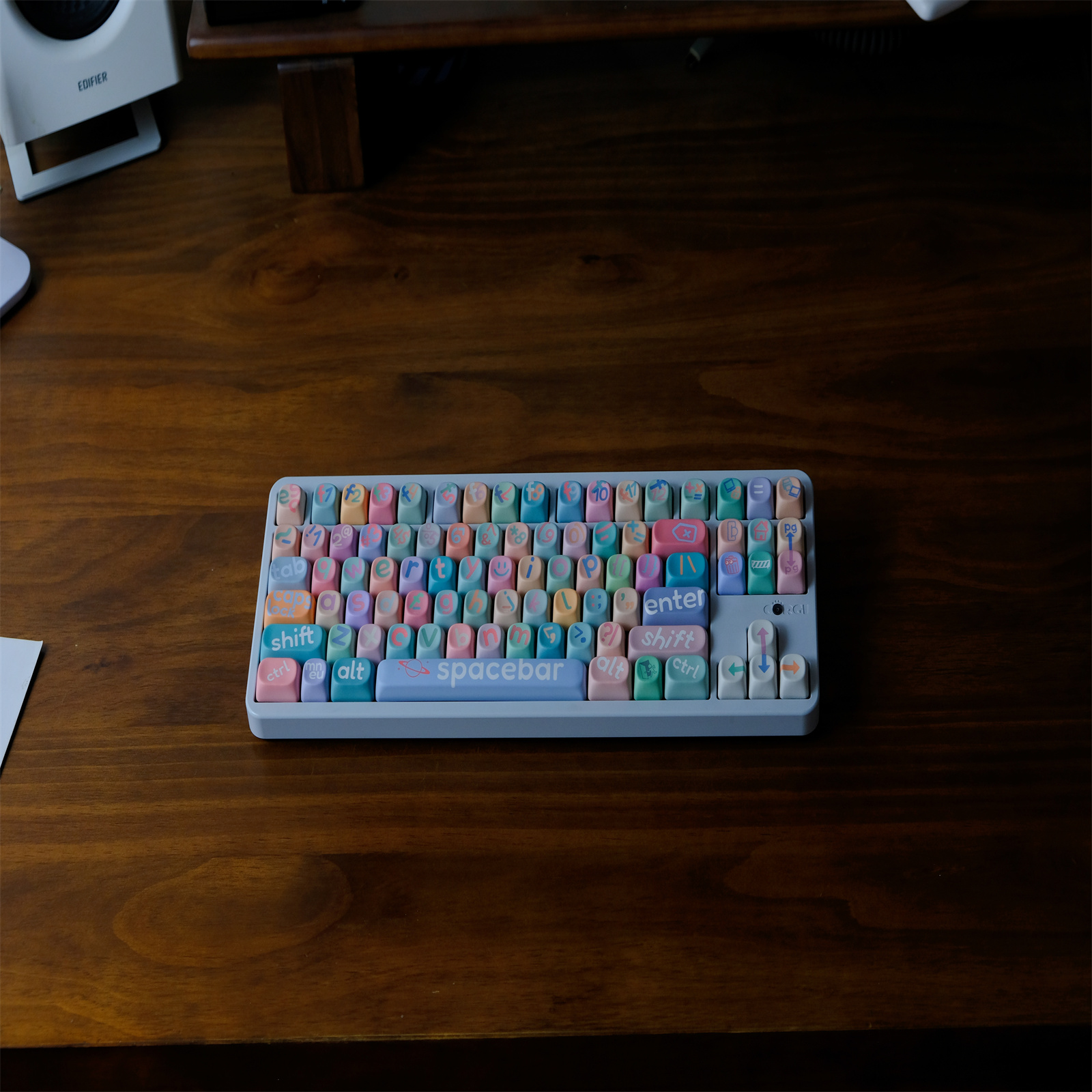 Multicolour Font Keycaps 126 Keys PBT Material MOA Profile for CHERRY ...