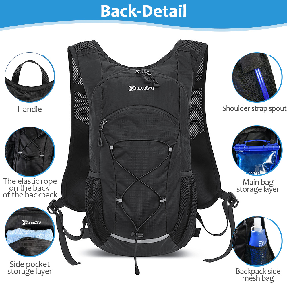 2pcs 3L Water Bladder Bag Hydration Backpack Pack Hiking Camping Cycling Outdoor - View #14