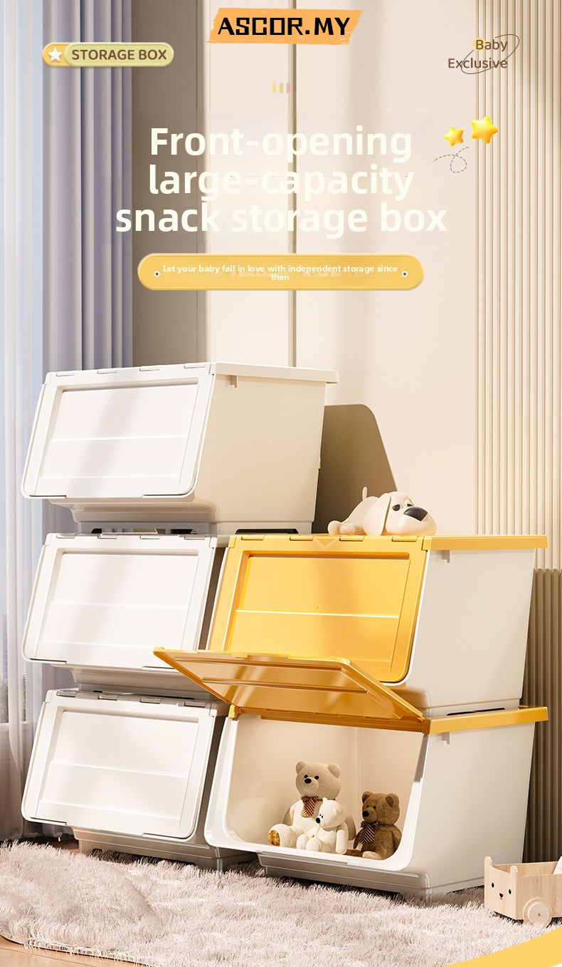 Stackable Storage Box With Lid Chest Drawer Storage Box Rack Plastic ...