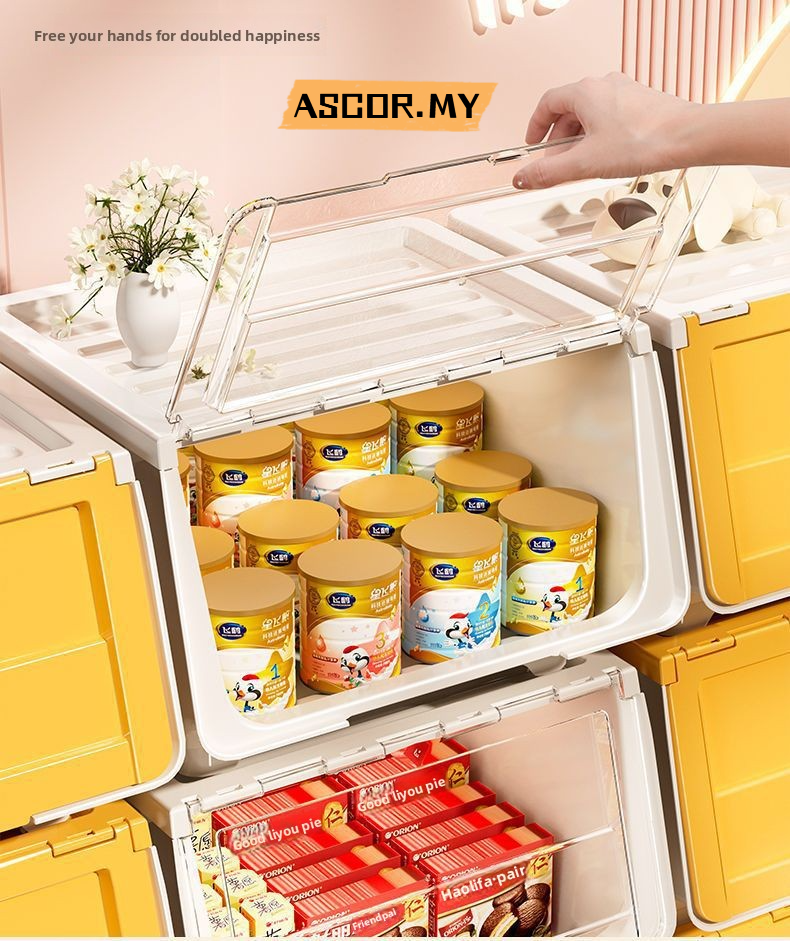 Stackable Storage Box With Lid Chest Drawer Storage Box Rack Plastic ...