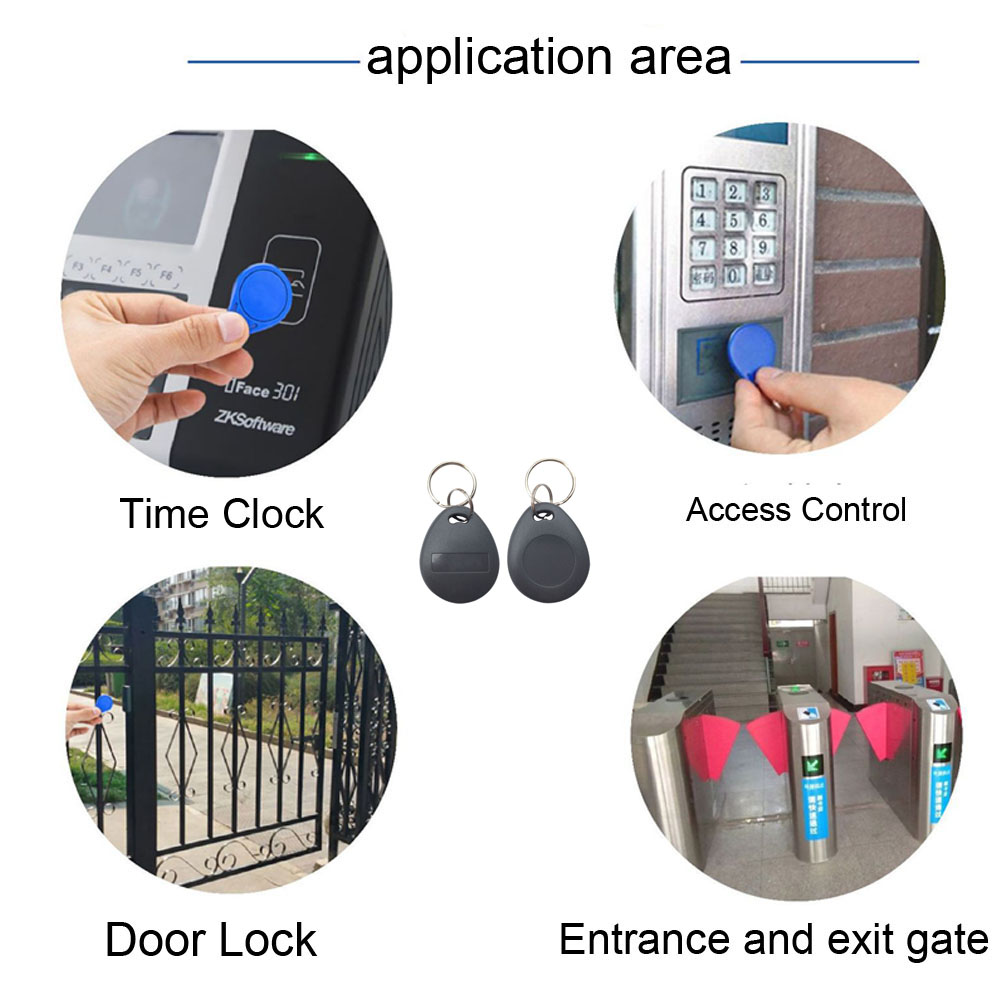 10pcs/lot EM4100 TK4100 125khz ID Keyfob Read Only RFID Tags Access ...