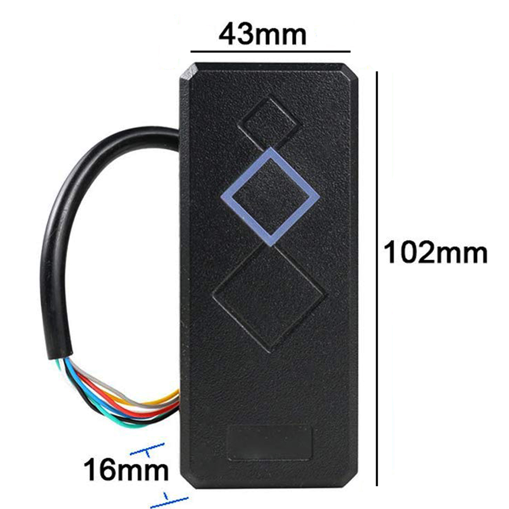 Waterproof Card Reader Wiegand 26 34 LED Indicators Security RFID EM ID ...