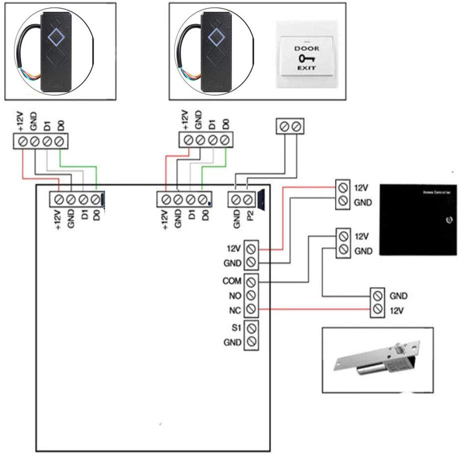 Waterproof Card Reader Wiegand 26 34 LED Indicators Security RFID EM ID ...
