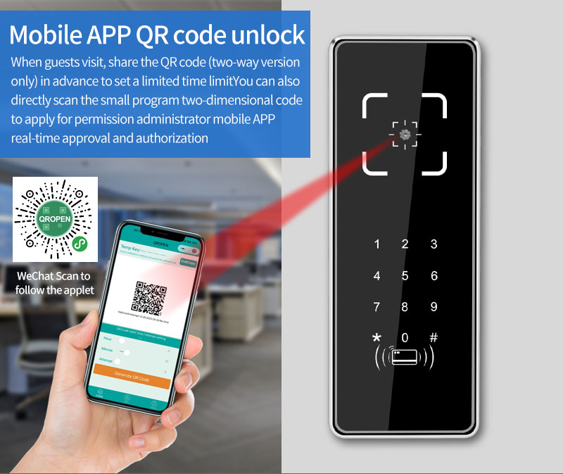 Dynamic Bar Code QR Code Reader Scanner Access Control NFC RS485 LAN ...