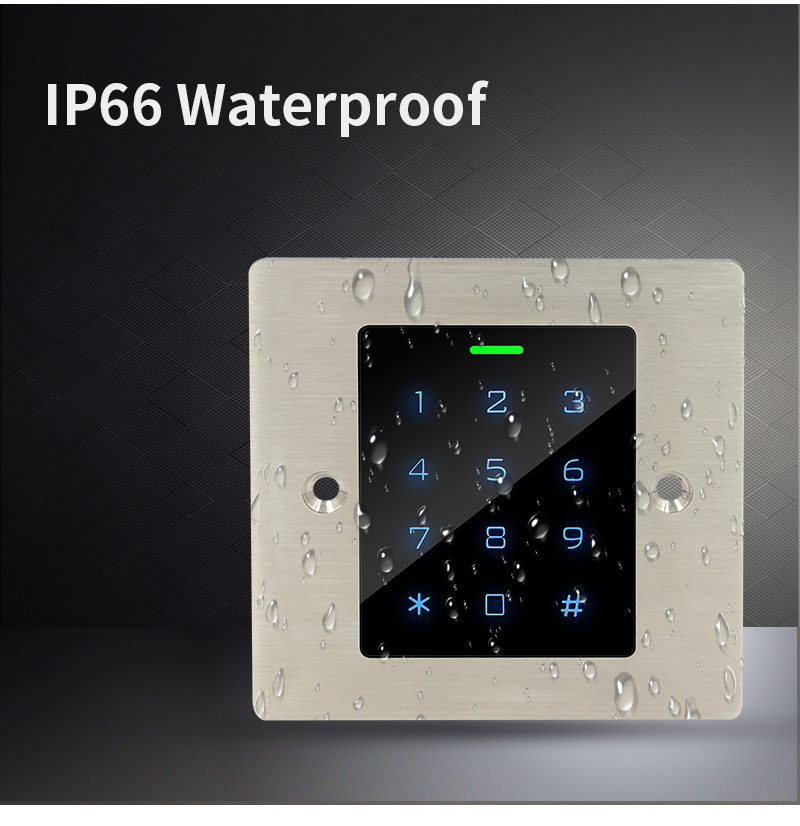 Metal Access Control Keypad Waterproof Embedded 125KHz RFID Reader ...
