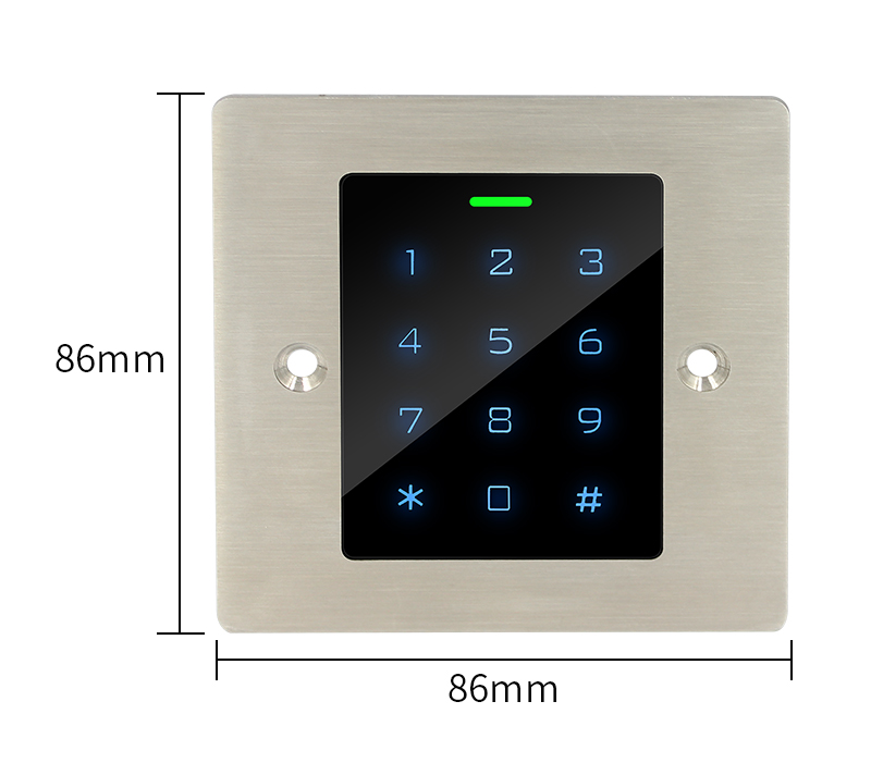 Metal Access Control Keypad Waterproof Embedded 125KHz RFID Reader ...