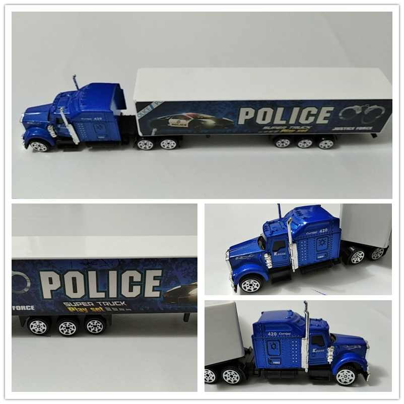 Alloy Tanker Model Car Toy Container Truck Mini Diecast Engineering ...