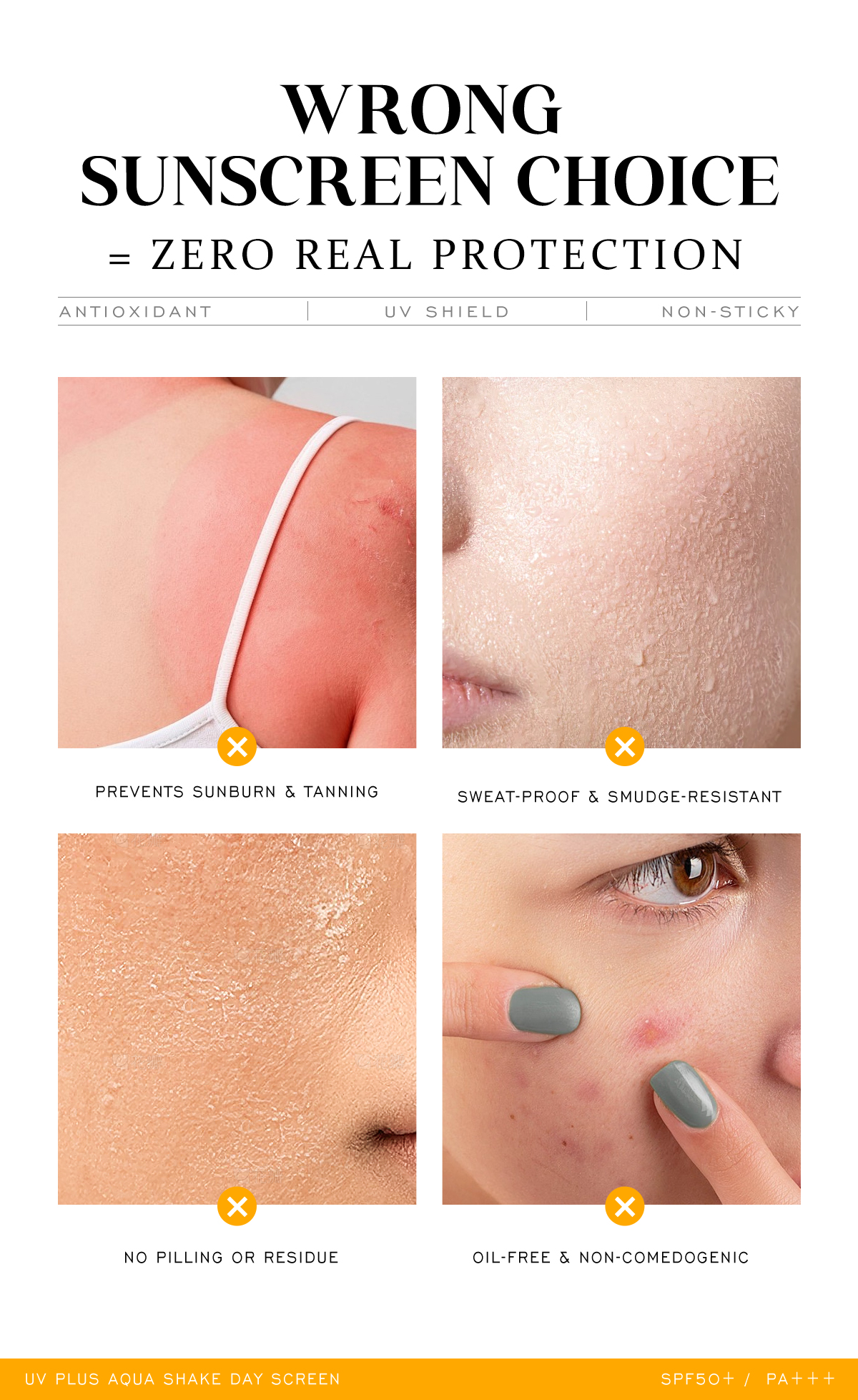 ICE LERSKIN Sunscreen Whitening Sunscreen SPF50+ PA++++ Waterproof Oil ...