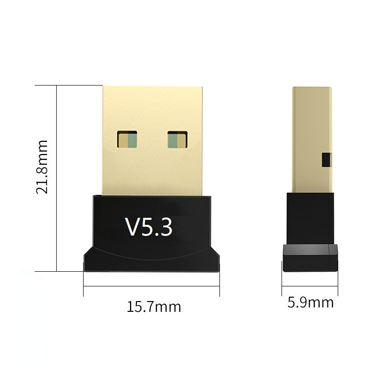 Bluetooth Adapter USB Driver Free BT5.3 Wireless Transmitter Speaker ...