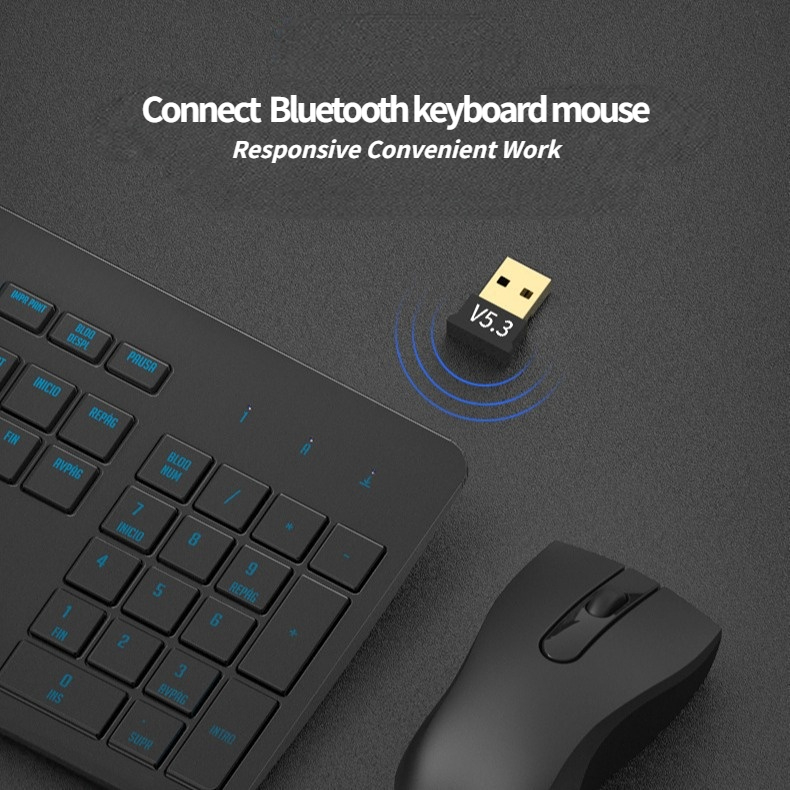 Bluetooth Adapter USB Driver Free BT5.3 Wireless Transmitter Speaker ...