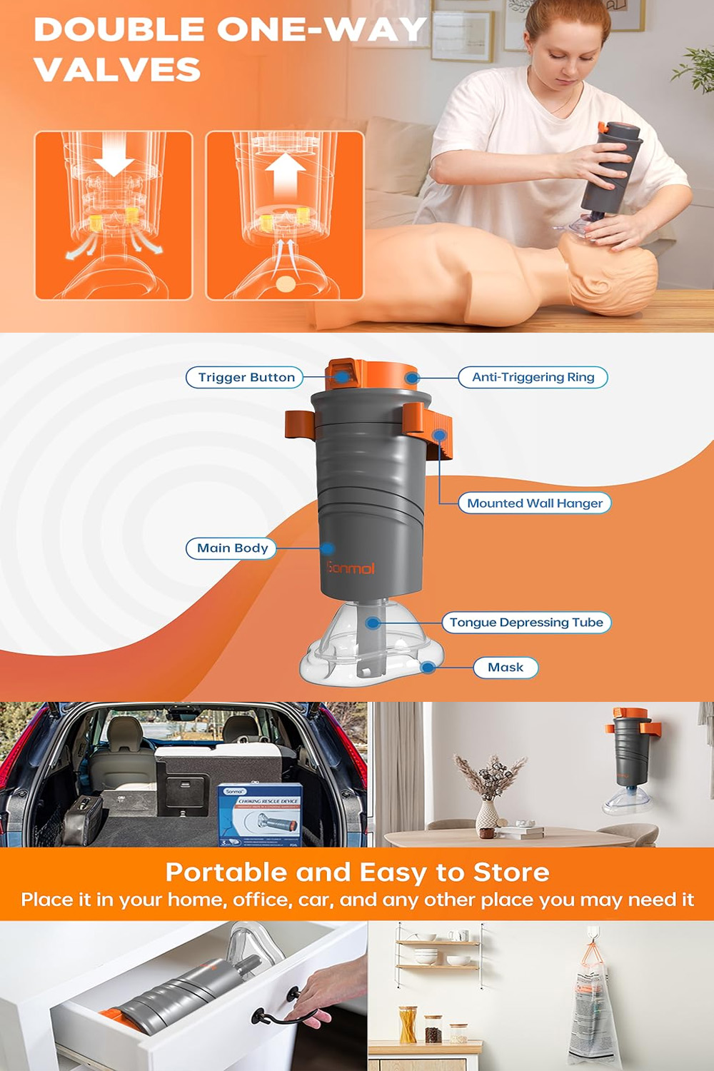 Automatic Choking Rescue Device for Kids and Adults First Aid Airway ...