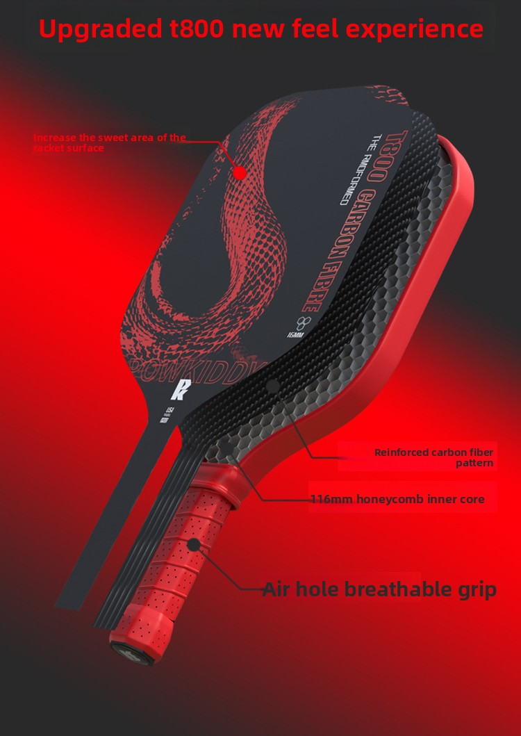 T800 Advanced Carbon Fiber Pickleball Paddle | Qimuge Store | 16mm Hot ...