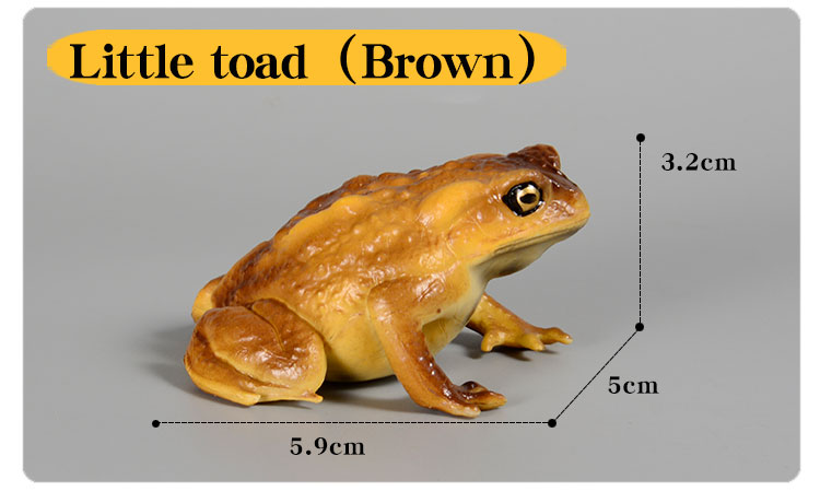 Realistic Toad Frog Figure Plastic Hand Painted Wild Animal Insects ...