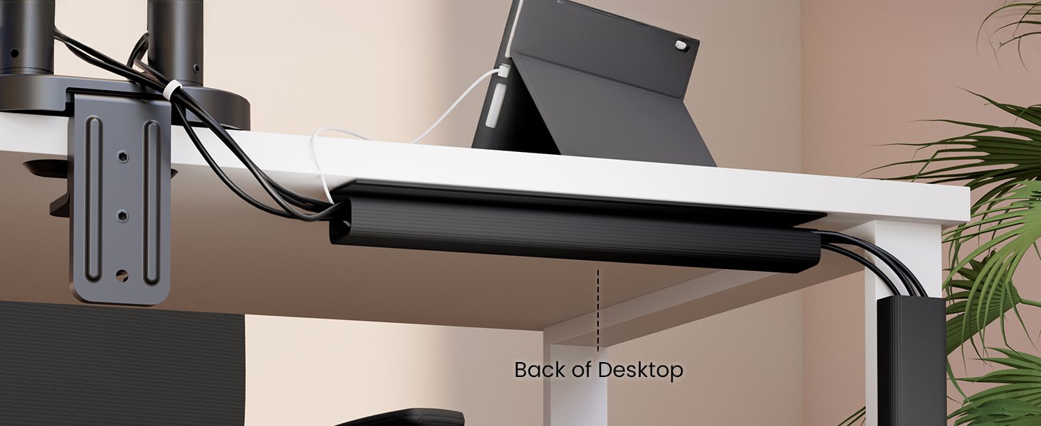 【PVC Series】Home Cable Management Under Desk,Easy Install Self-Adhesive ...