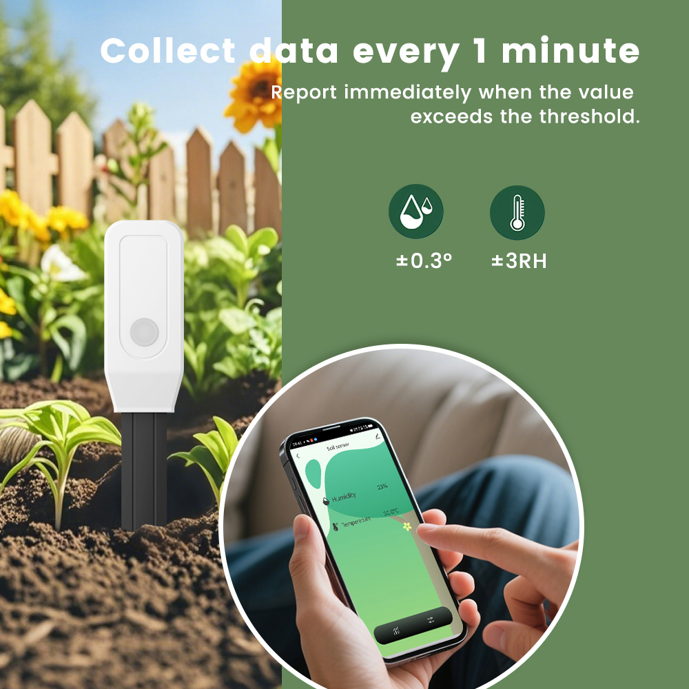 SMATRUL Tuya Smart Soil Moist Sensor Monitor Digital Plants Grass ...
