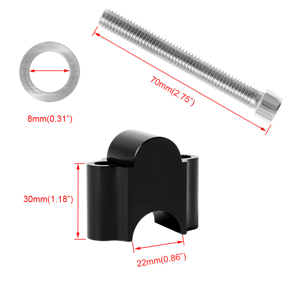 for KAWASAKI ER4F ER-6F ER-6N KLR650 VERSYS 1000 VERSYS 650 Handlebar ...