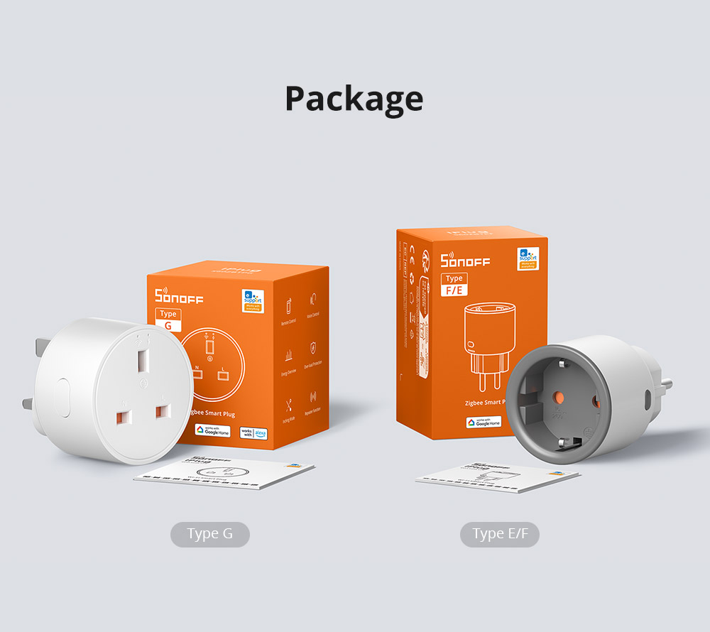 SONOFF S60ZB iPlug Zigbee Smart Plug Energy Monitoring UK standard ...