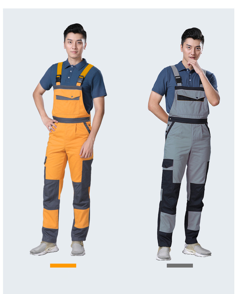 Multi Pocket Cargo Bib Overalls Men For Auto Repair Wear-resisatnt ...