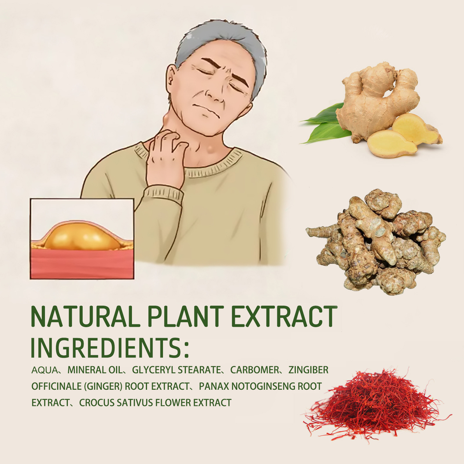 Lipoma Removal Cream, 20g, Reduces Inflammation of Fibroids and Lumps ...